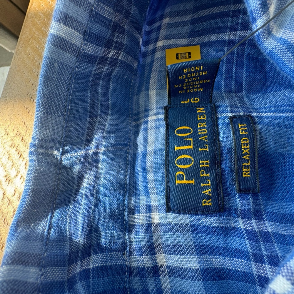 Polo Ralph Lauren linen button down size xl